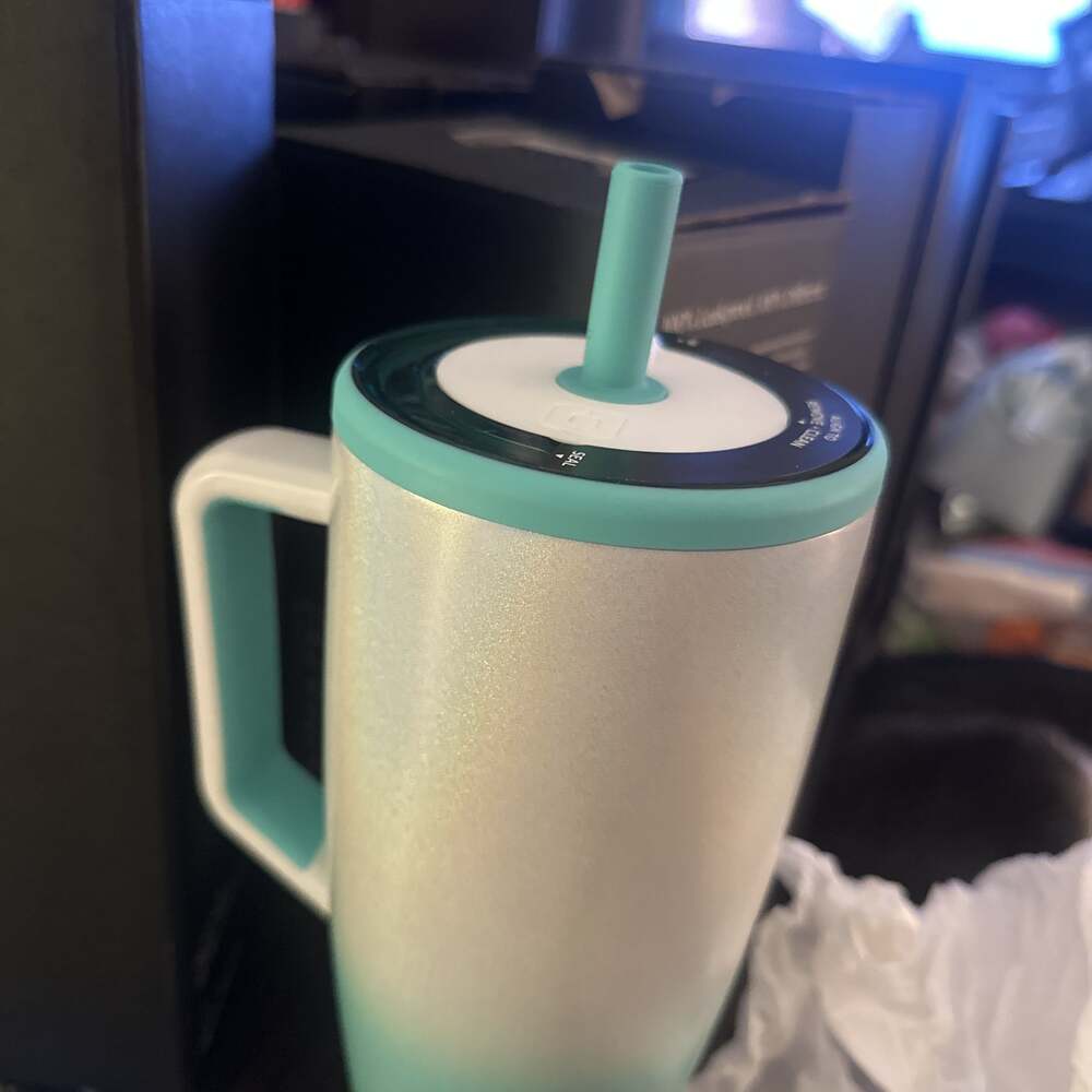 BrüMate Era 40oz Glitter Aqua Ombré Tumbler - Picture 2 of 5